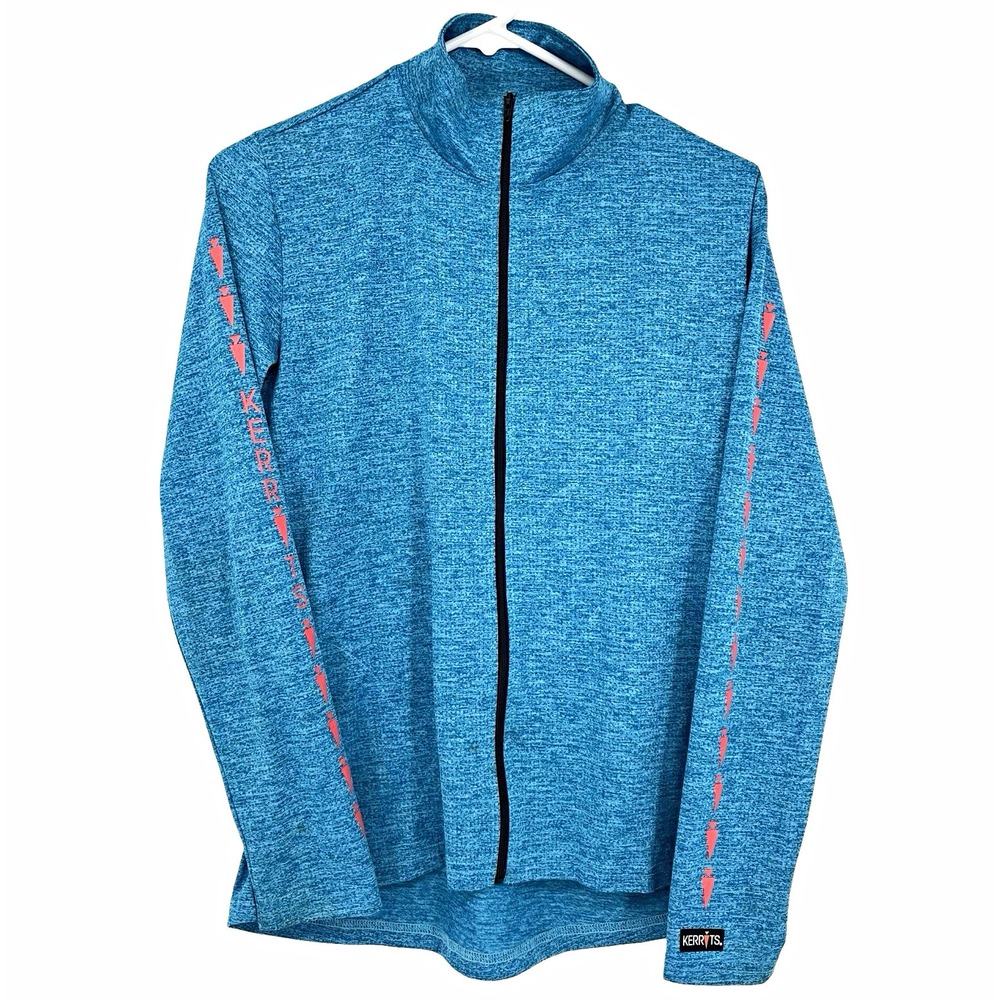 Kerrits Women's Blue Full Zip Mock Neck Long Sleeve Activewear Jacket M